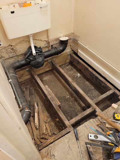 Toilet Floor Collapse